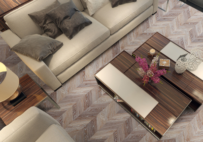 Пробковый пол Corkstyle Chevron brown